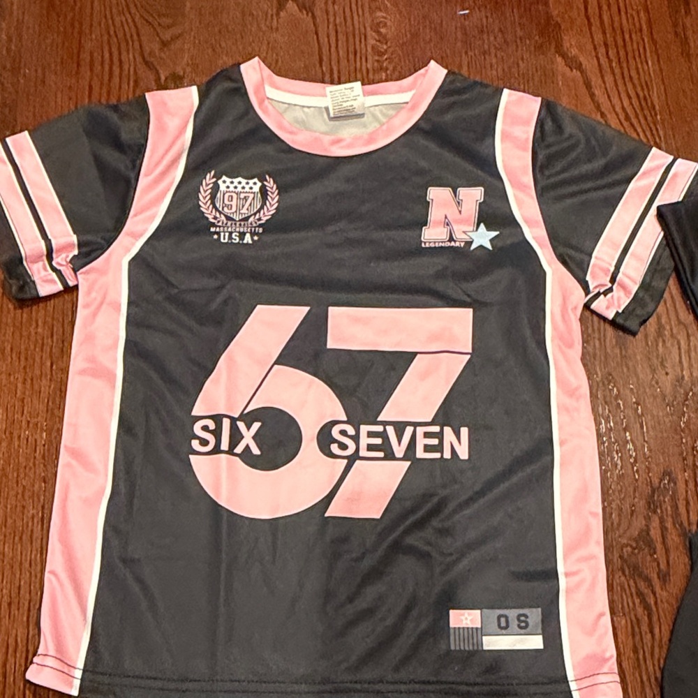 Kids Black and Pink Graphic T-Shirt